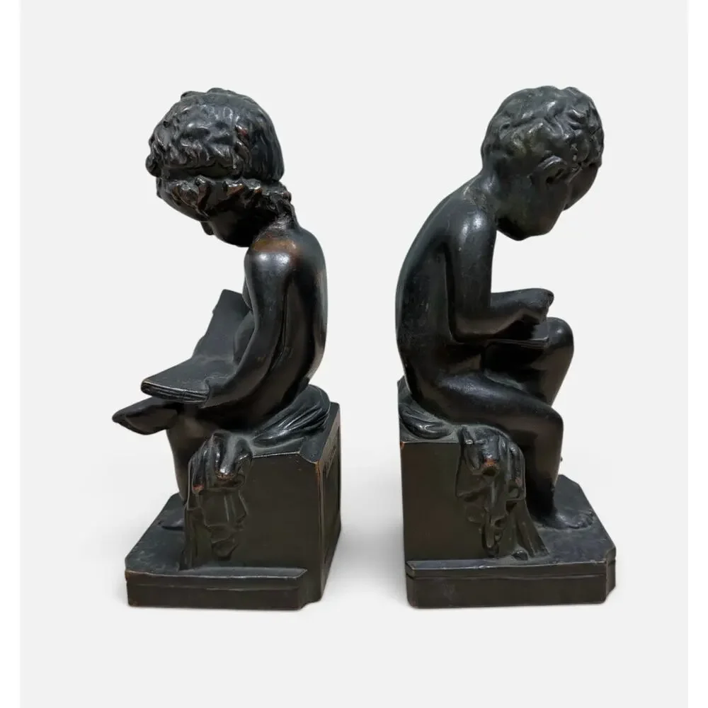 Antique 1920s Art Deco Pompeian Bronze Co. 